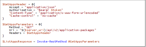 A screenshot listing all packages in PowerShell.